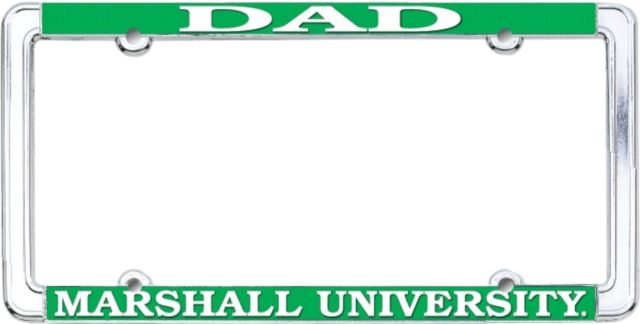 Marshall University Dad License Plate Frame