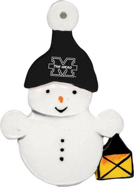 Marshall University Snowman Ornament