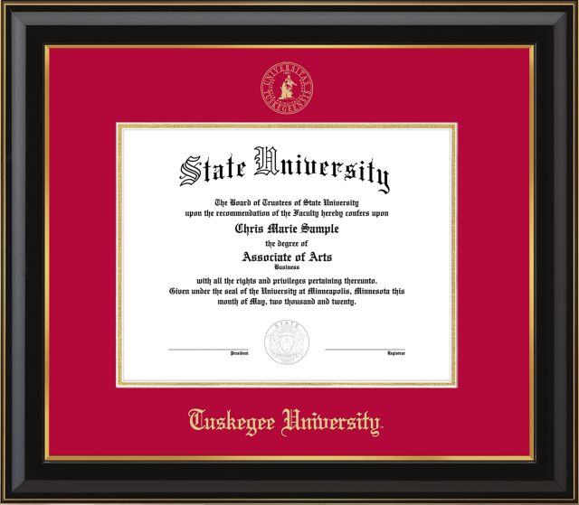 Tuskegee University 11’' x 8.5” Diploma Frame