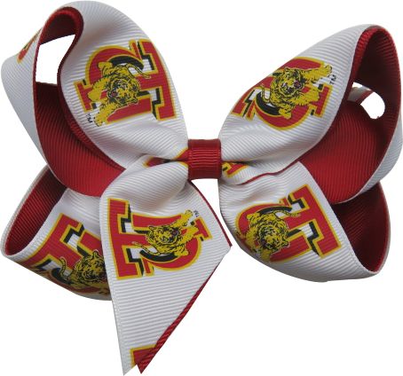 Tuskegee University Child 2-Toned Hairbow
