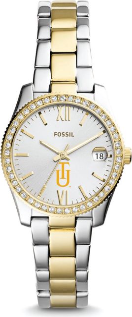 Fossil Scarlette Mini Three-Hand Date Two-Tone Stainless Steel Watch - ONLINE ONLY