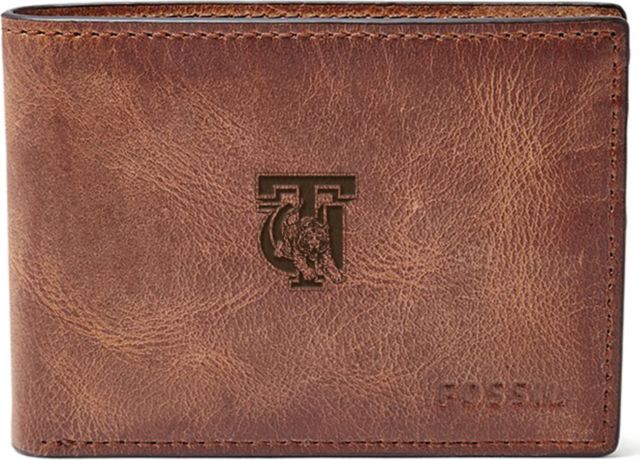 Fossil Leather Derrick Front Pocket Bifold - Brown - ONLINE ONLY