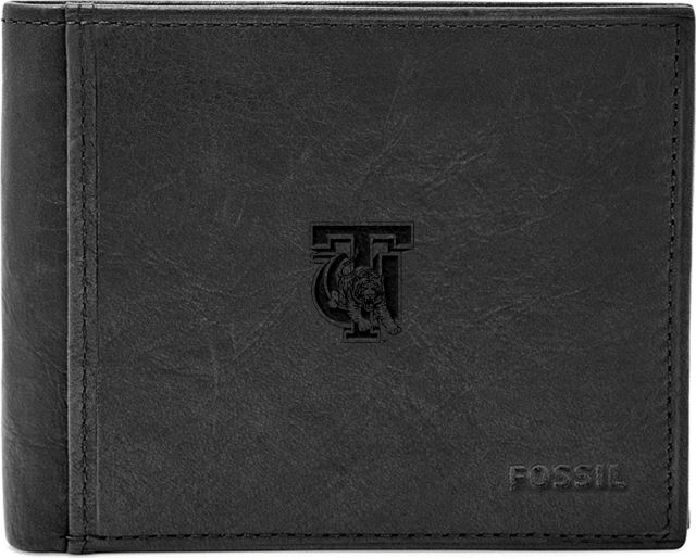 Fossil Leather Ingram RFID Bifold With Flip ID  - ONLINE ONLY