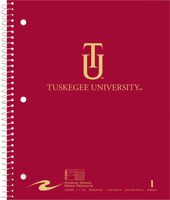 Tuskegee University Notebook 100-Sheet