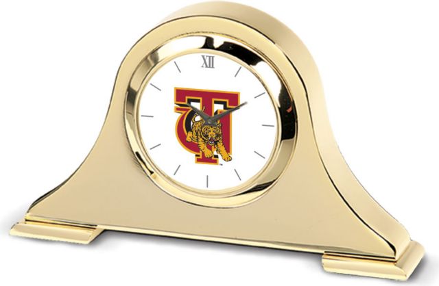 CSI Gold Napoleon Desk Clock With Colored Medallion - ONLINE ONLY
