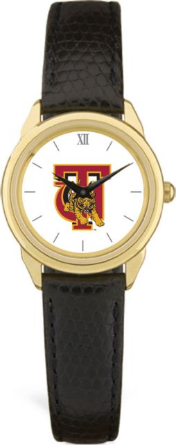 CSI Women's Black Leather Watch(Gift Boxed) With Colored Medallion - ONLINE ONLY