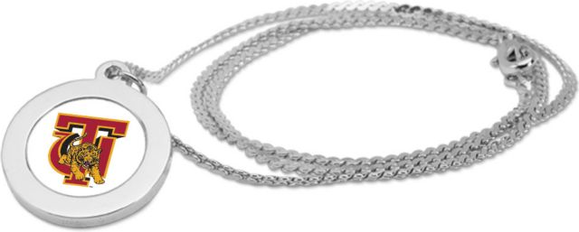 CSI Silver Pendant Necklace With Colored Medallian - ONLINE ONLY