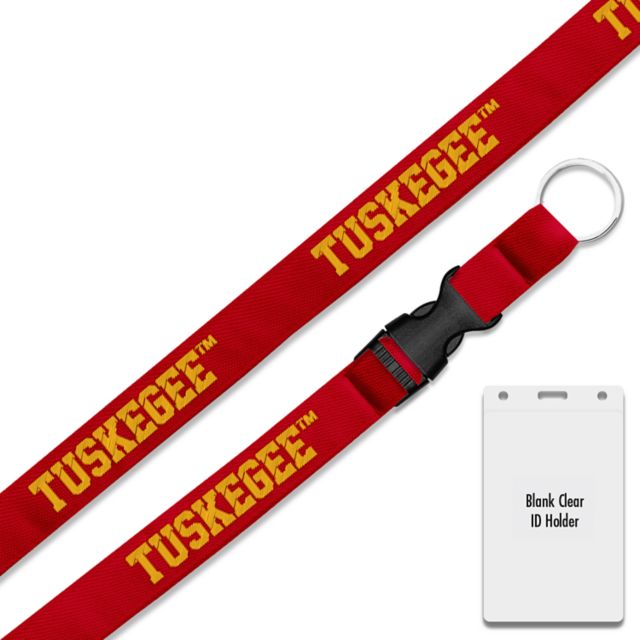Tuskegee University 3/4'' Card Dispenser Lanyard