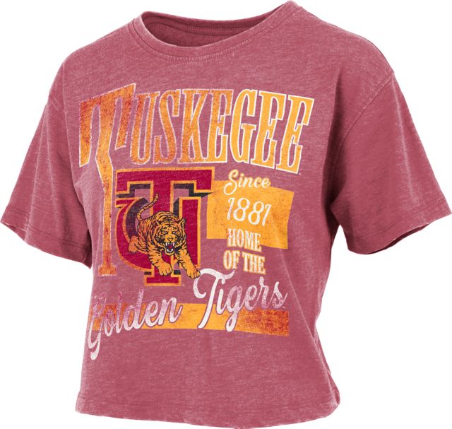 Tuskegee University Golden Tigers Women's Crop Short Sleeve T-Shirt