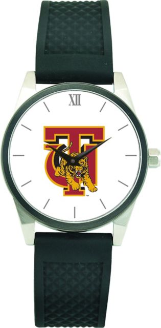 Tuskegee University CSI Men's Wristwatch (Gift Boxed) with Black Silicone Strap And Color Medallion - ONLINE ONLY