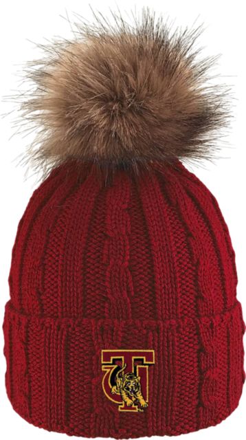 Tuskegee University Women's Fur Pom Beanie