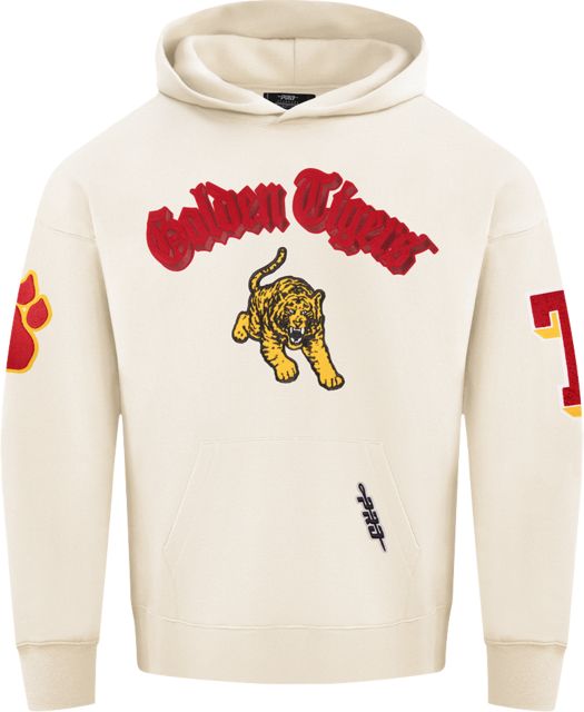 Tuskegee University Golden Tigers Drop Shoulder Hooded Sweatshirt