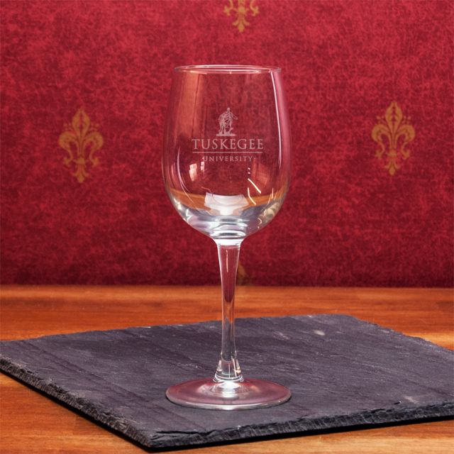 Tuskegee University 19 Oz. Wine Glass
