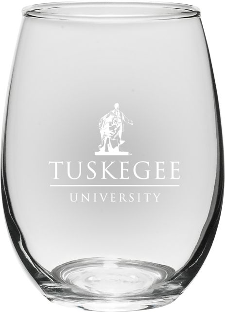 Tuskegee University 21 oz. Wine Glass