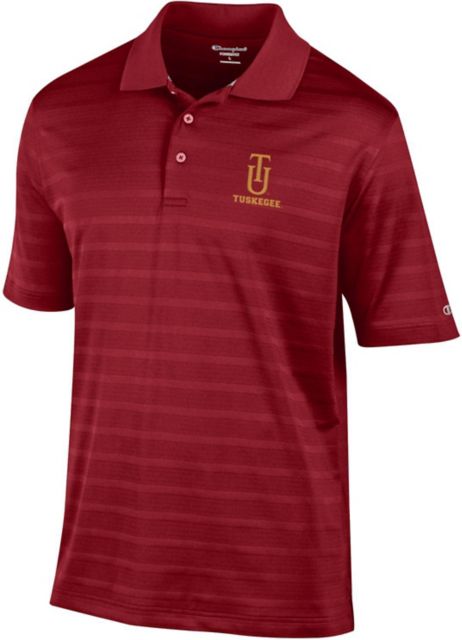 Tuskegee University Textured Solid Polo - ONLINE ONLY