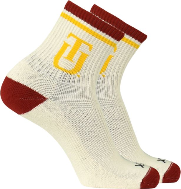 Tuskegee University Golden Tigers Vintage Quarter Crew Socks