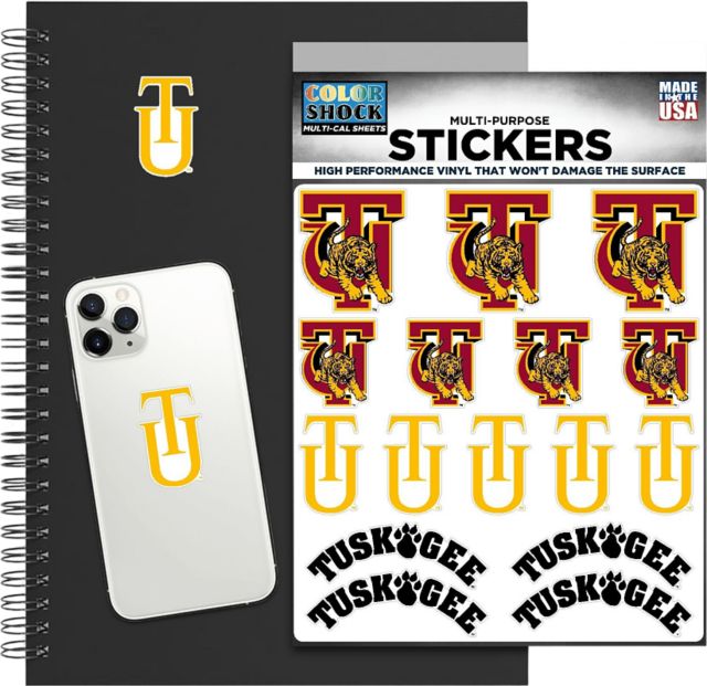 Tuskegee University Golden Tigers Sticker Sheet
