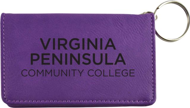 Virginia Peninsula Community College Leather ID Holder