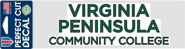 Virginia Peninsula Community College 3'' x 10'' Perfect Cut Decal