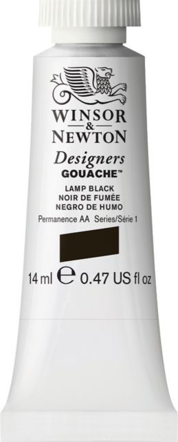Designer Gouache 14mL Lamp Black