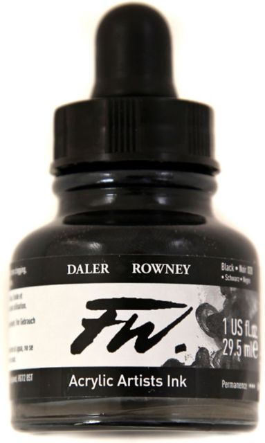 Acrylic Ink 1Oz Black India