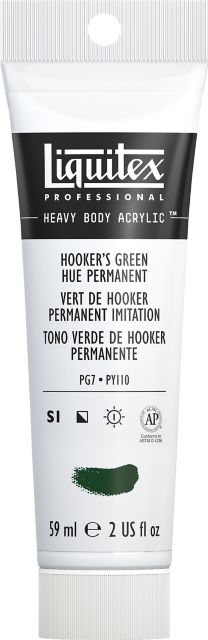 Heavy Body Acrylic 2oz Hookers Green Hue Permanent