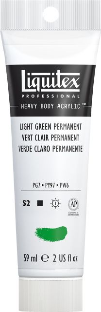 Heavy Body Acrylic 2oz Light Green Permanen