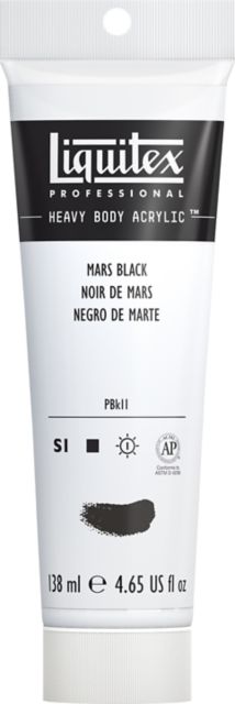 Heavy Body Acrylic 4.65oz Tube Mars Black
