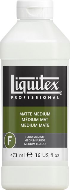 LIQUITEX MATTE MEDIUM 16OZ