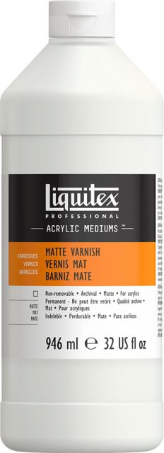 LIQUITEX MATTE VARNISH 32OZ