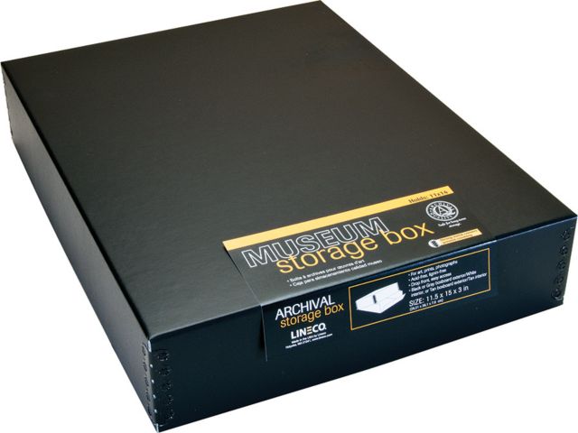 MUSEUM STORAGE BOX BLACK 11X14X3