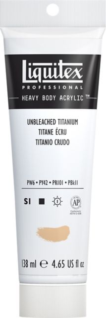 HEAVY BODY ACRYLIC 4.65OZ TUBE UNBLEACHED TITANIUM