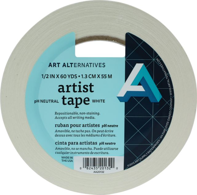 Artist Tape White 1/2-in x 60 Yd