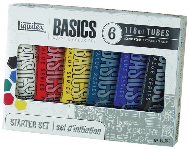 Basics Acrylic 6 Count Set Of 4Oz Tubes
