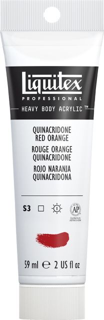 Heavy Body Acrylic 2oz Quinacrodone Red Orange
