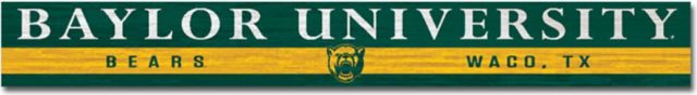 Baylor University Doorway Plank Sign 4x36 - ONLINE ONLY