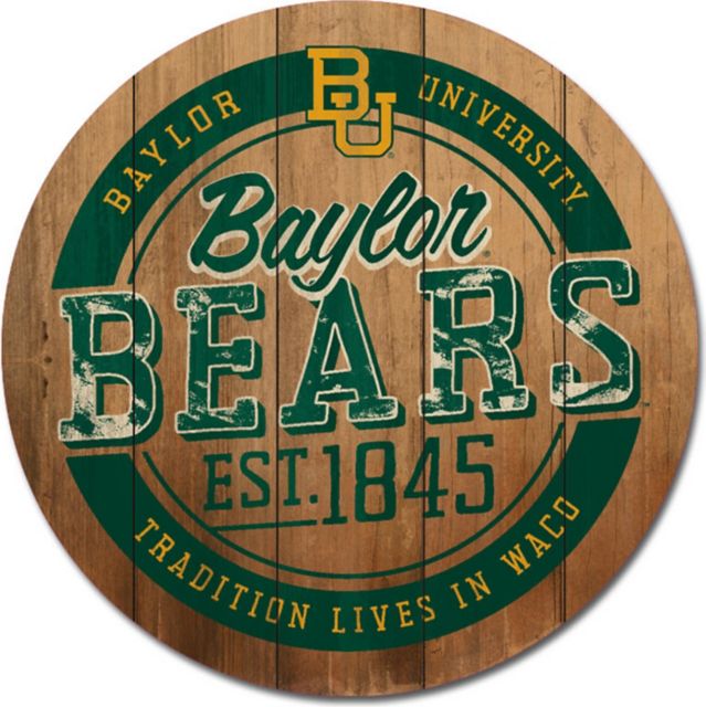 Baylor University Barrel Top Wall Mount 26''x26'' - ONLINE ONLY