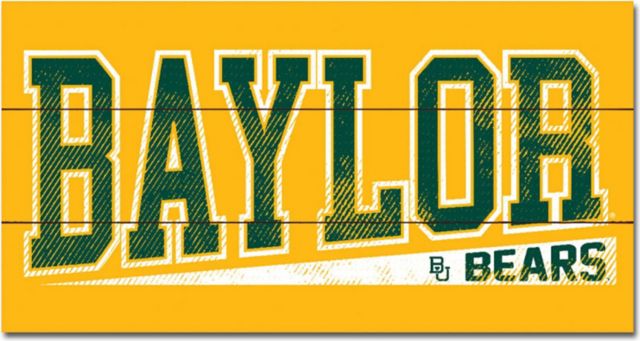 Baylor University 11x20 Wood Plank Sign - ONLINE ONLY