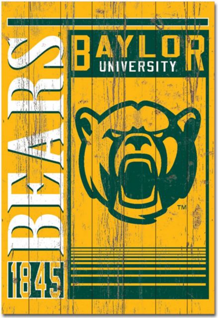 Baylor University 25''x 36'' Showcase Plank Sign - ONLINE ONLY