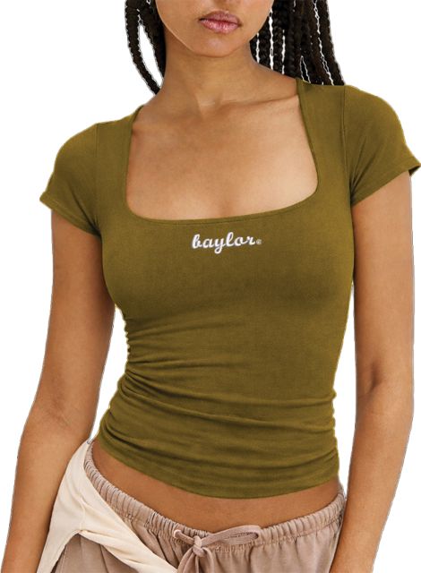 Baylor University Women's Clean Lines Baby Short Sleeve T-Shirt