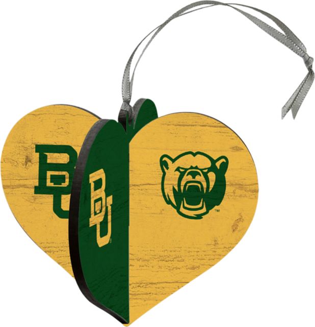 Baylor University 3D Heart Ornament