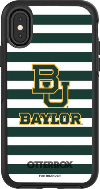 OtterBox Symmetry Series case w/Baylor Bears Stripes design for iPhone X - ONLINE ONLY