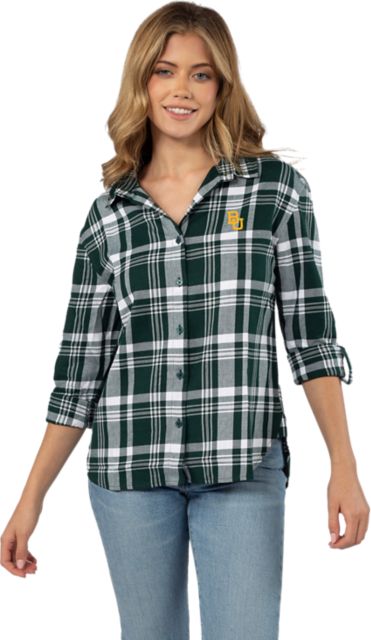 Baylor University Women's Plaid Shirt