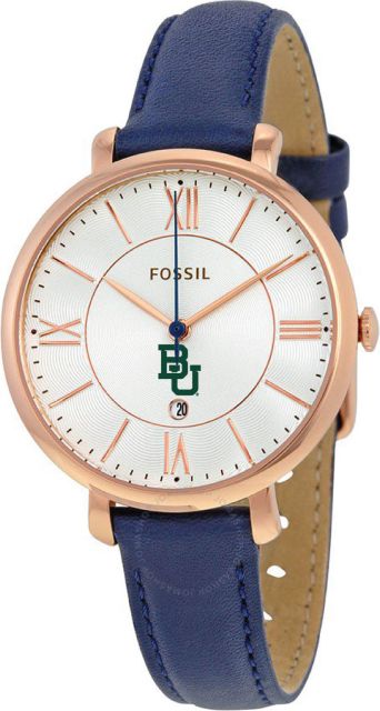 Fossil Jacqueline Navy Leather Watch - ONLINE ONLY