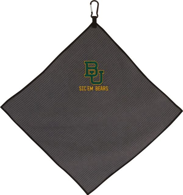Baylor University 15''X15'' Grey Microfiber Towel - ONLINE ONLY
