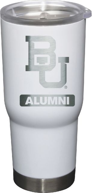 22 oz White Stainless Steel Tumbler Alumni