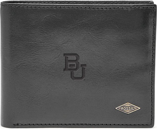 Fossil Leather Ryan RFID Flip ID Bifold - Black - ONLINE ONLY