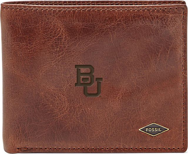Fossil Leather Ryan RFID Flip ID Bifold - Dark Brown - ONLINE ONLY