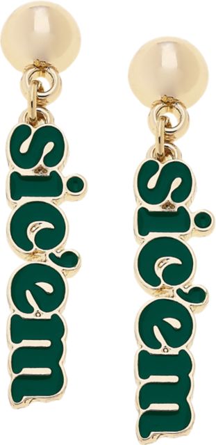 Baylor University Slogan Earrings