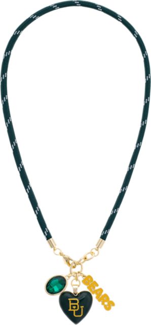 Baylor University Heart Paracord Necklace